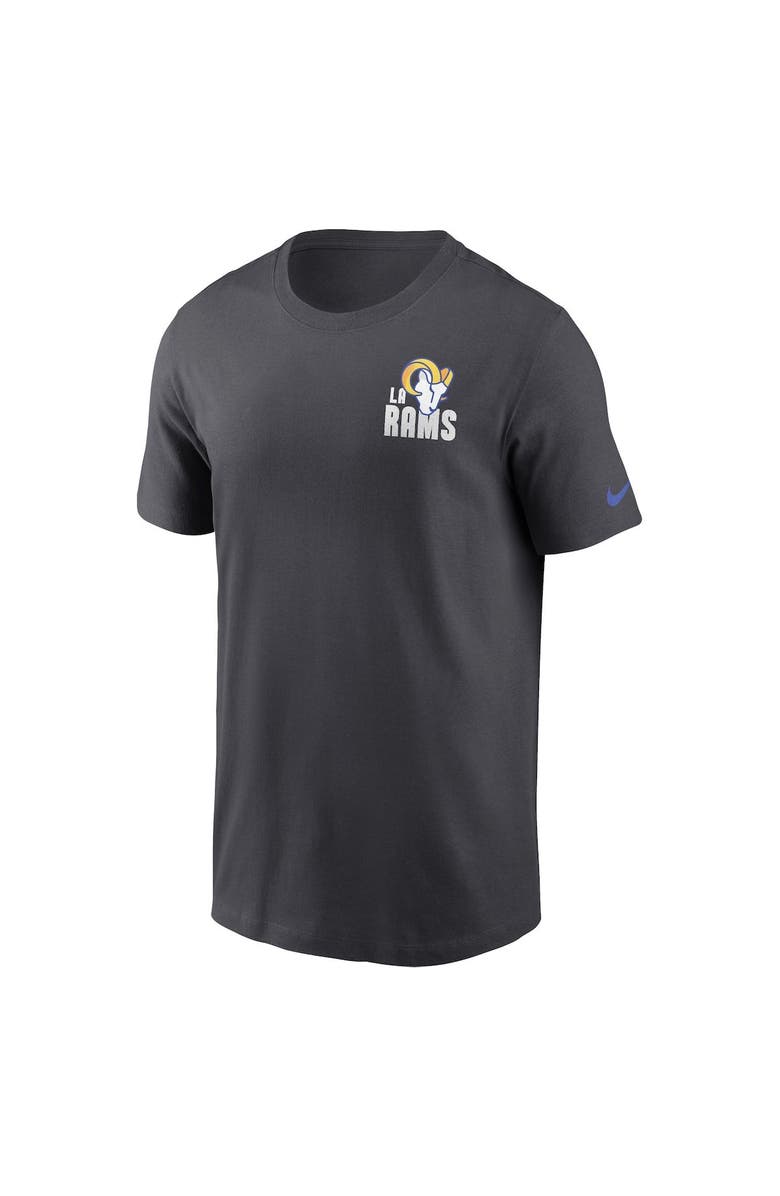 Nike Men's Nike Anthracite Los Angeles Rams Blitz Essential T-Shirt, Alternate, color, Anthracite