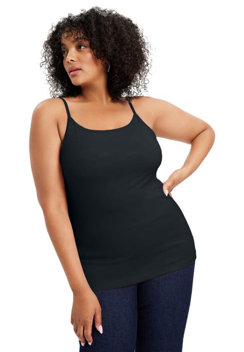 June + Vie One+only Bra Cami In Black