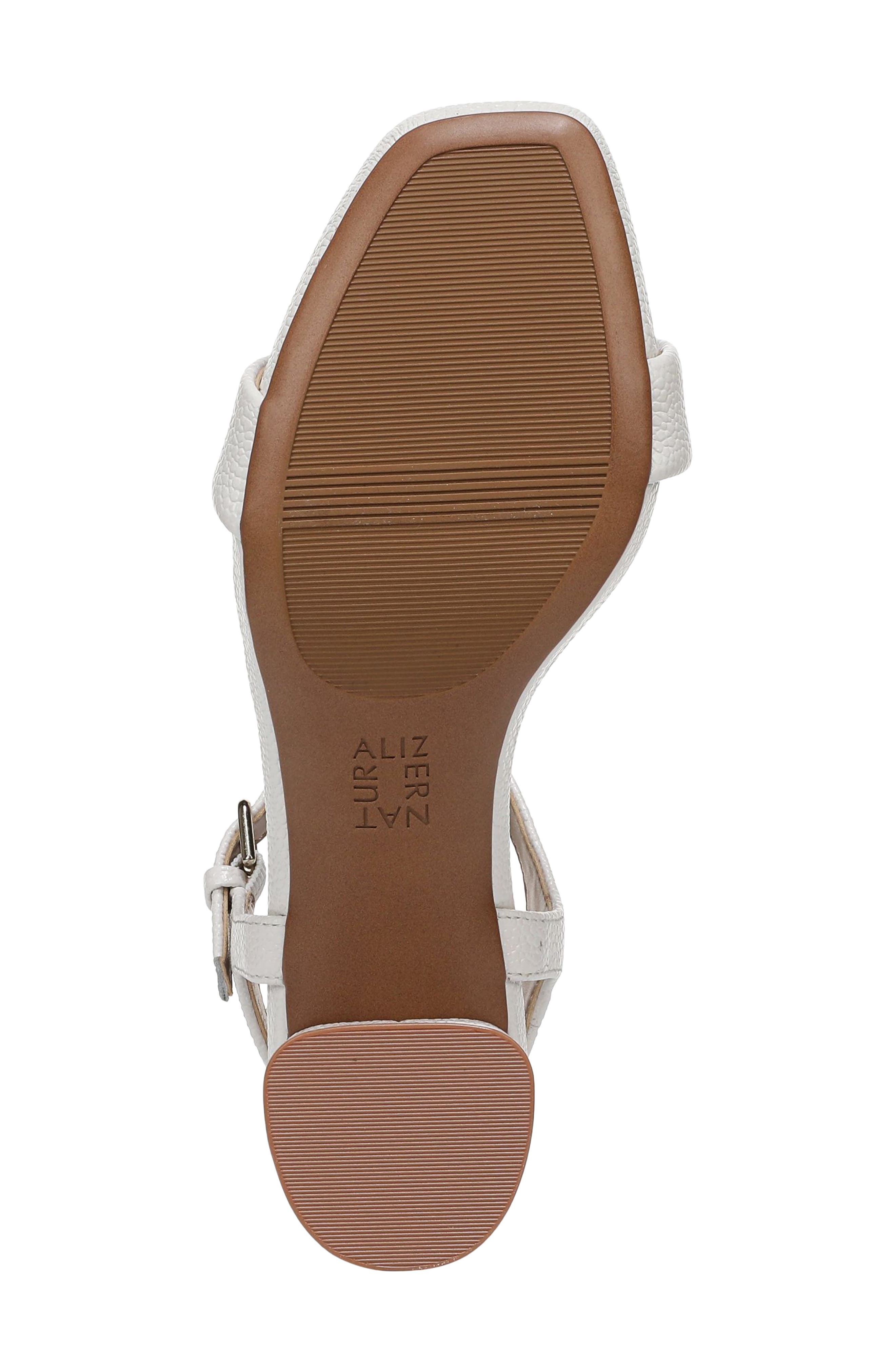 Naturalizer Izzy Block Heel Sandal, Alternate, color, Warm White