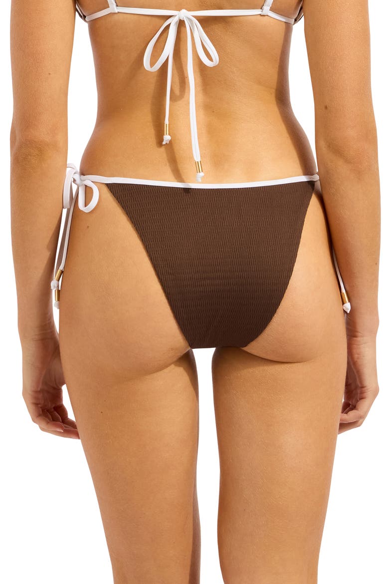 Rio Side Tie Bikini Bottoms, Alternate, color, DARK CHOCOLATE