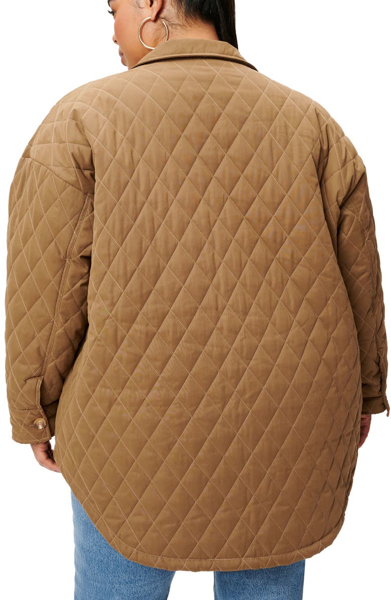Good American Quilted Shacket, Alternate, color,