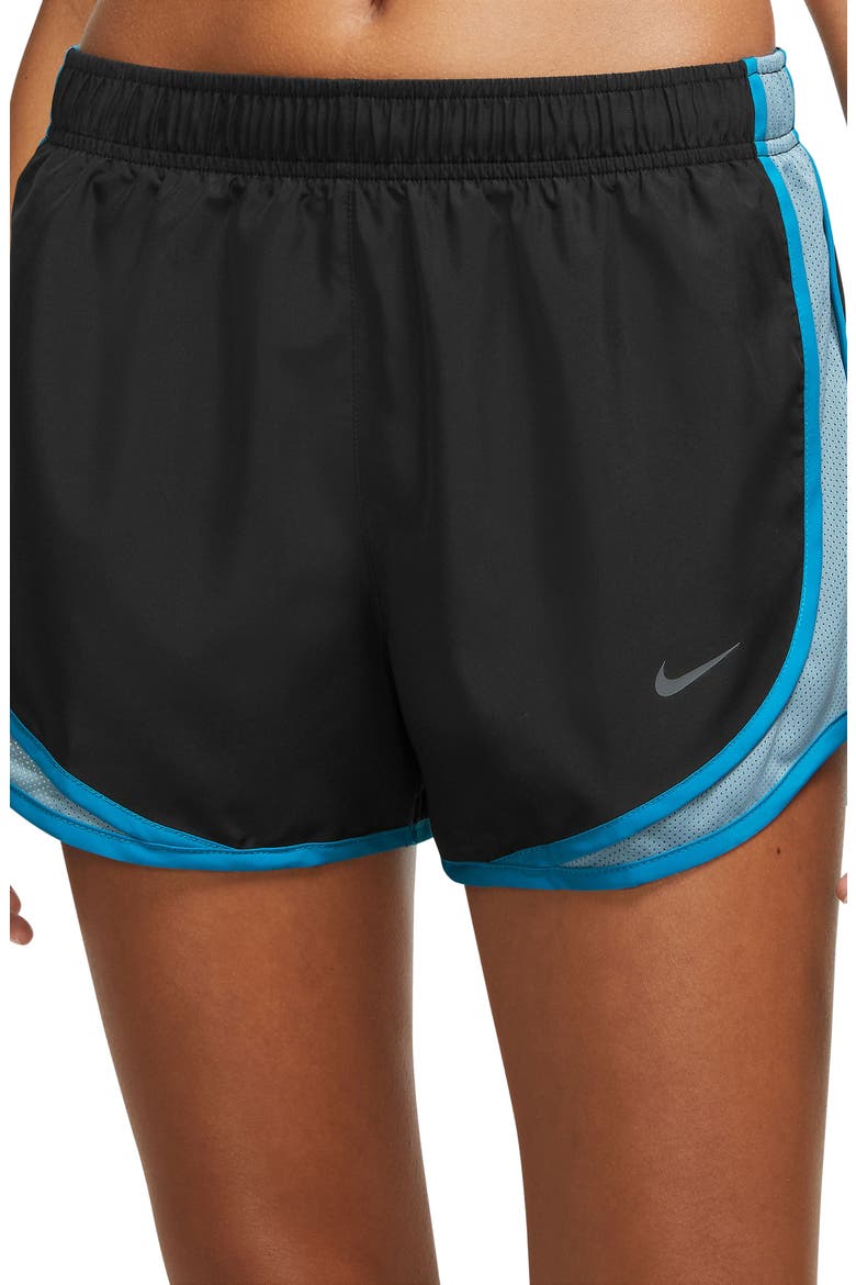 Dri-FIT Tempo Running Shorts, Main, color, BLACK/ WORN BLUE