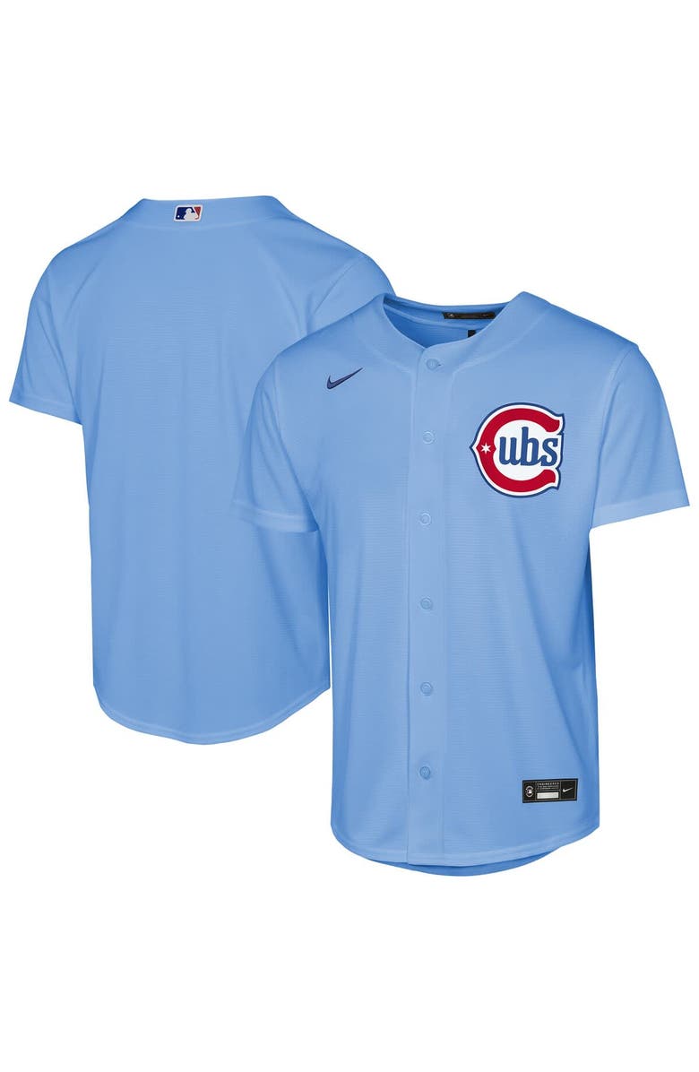 Nike Youth Nike Light Blue Chicago Cubs Alternate Replica Jersey, Main, color, Light Blue