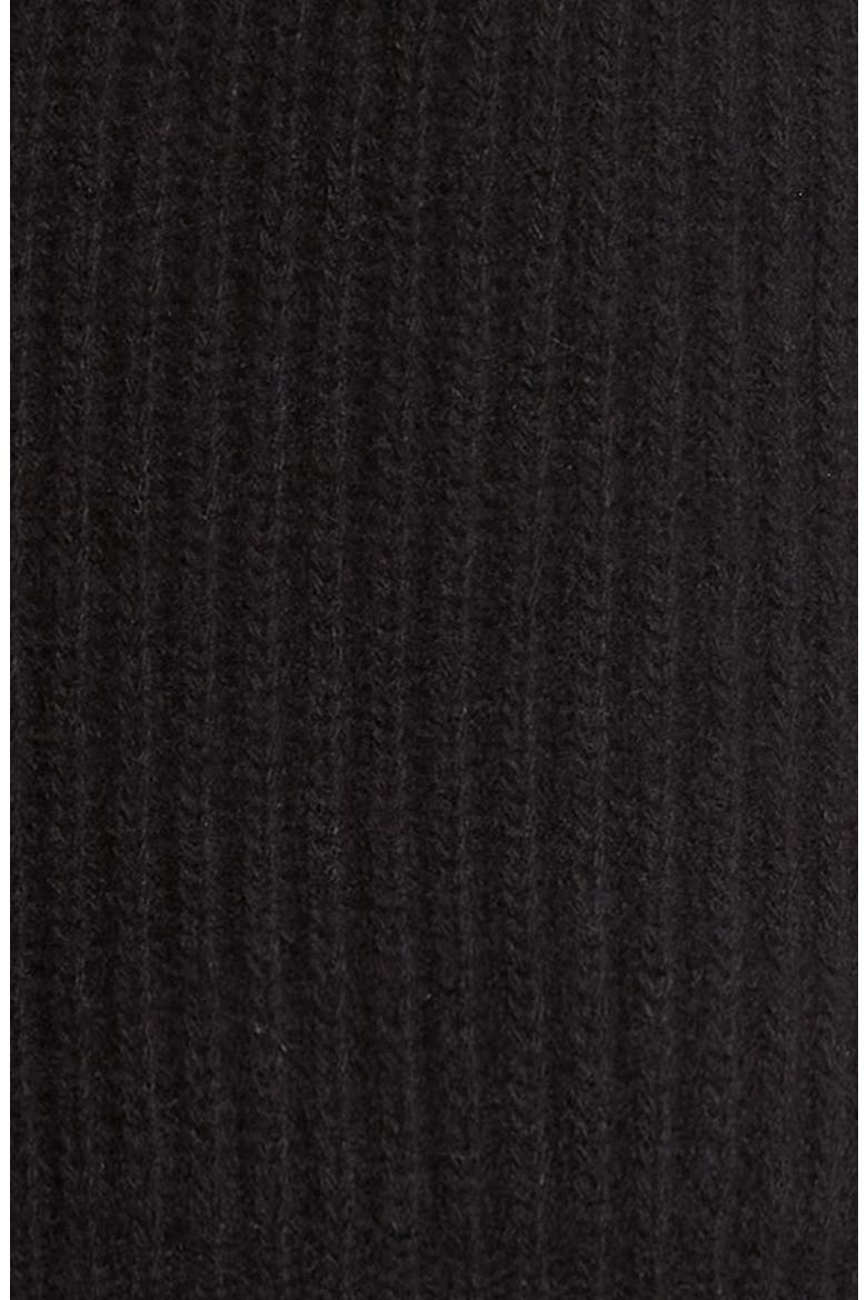 Wool Blend Poncho, Alternate, color, BLACK