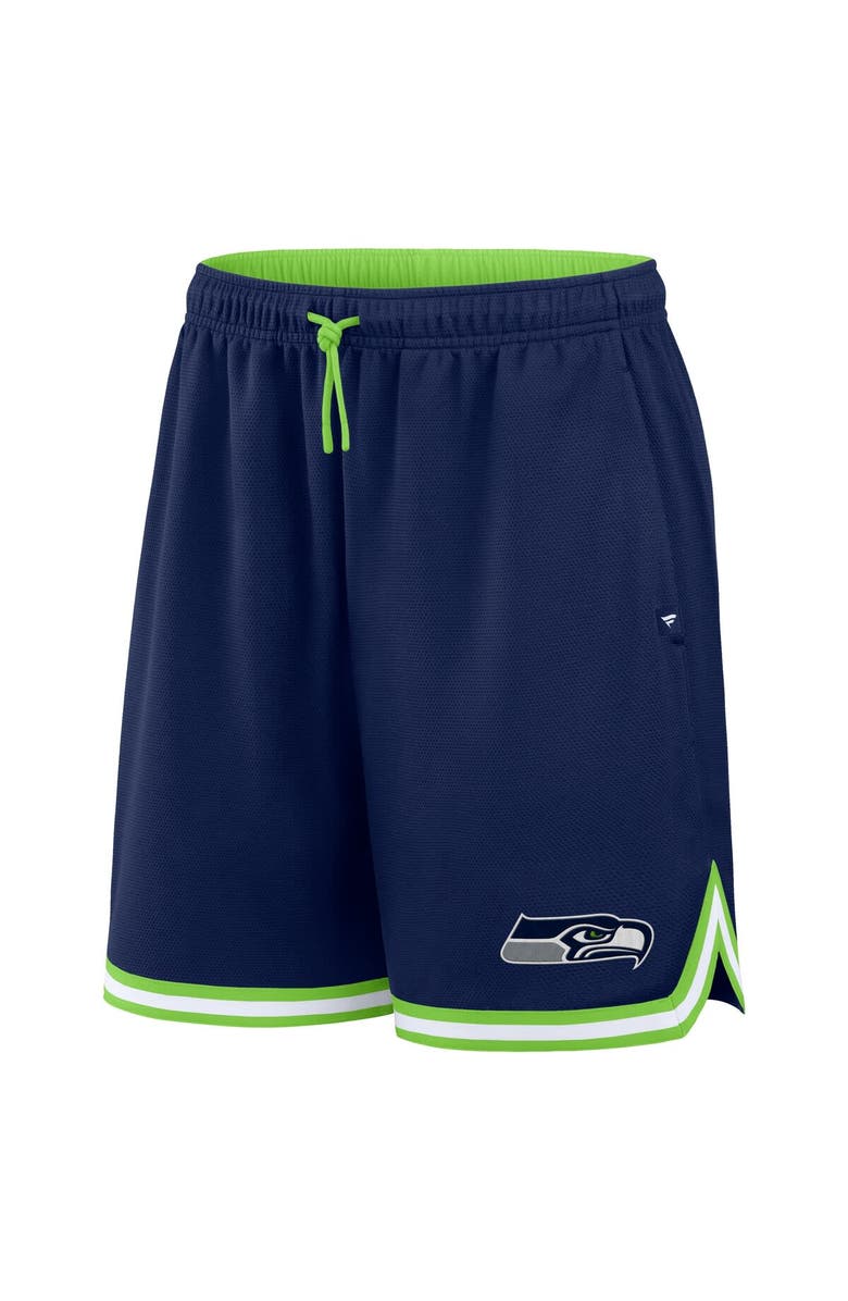 FANATICS Men's Fanatics College Navy Seattle Seahawks Fearless Drive Shorts, Alternate, color, College Navy
