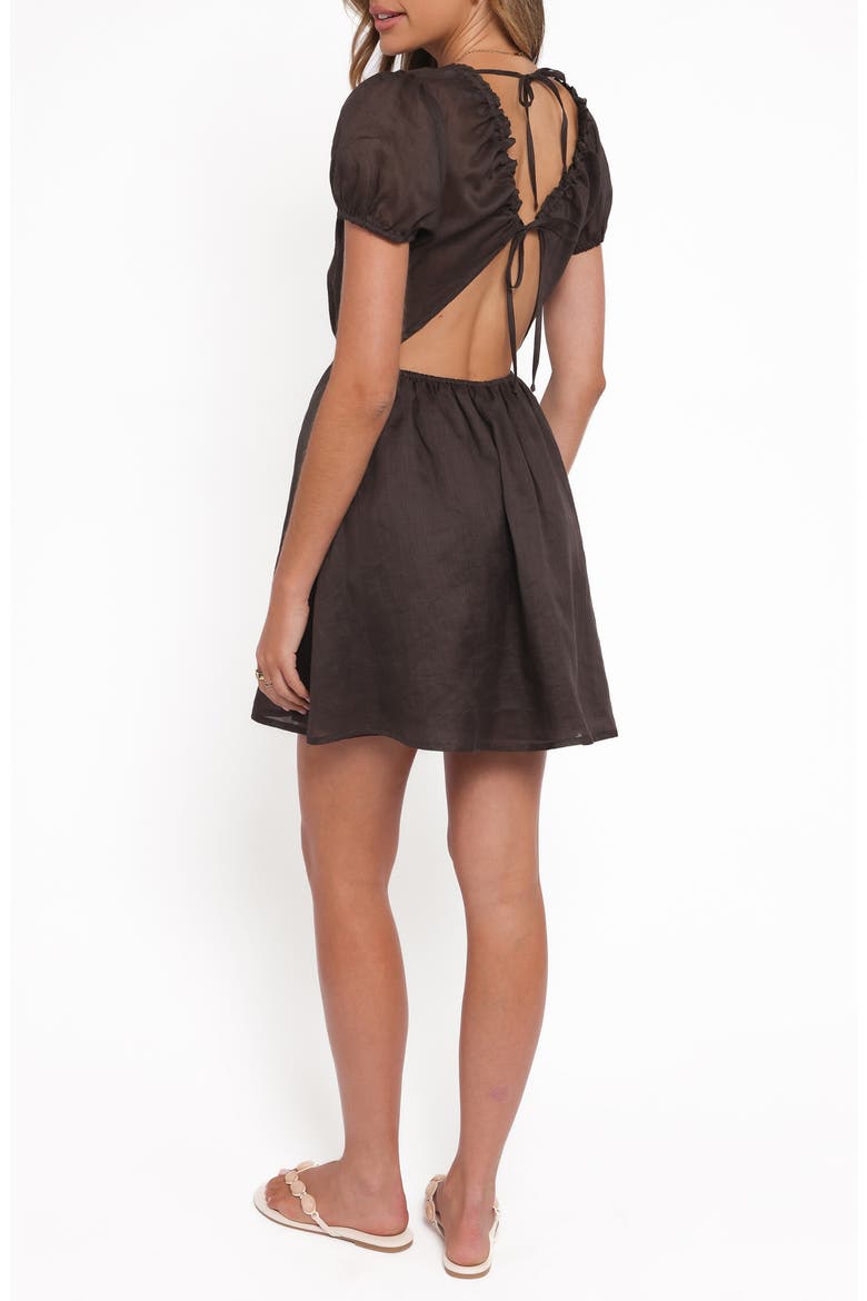 Arista Back Cutout Minidress, Alternate, color, ESPRESSO