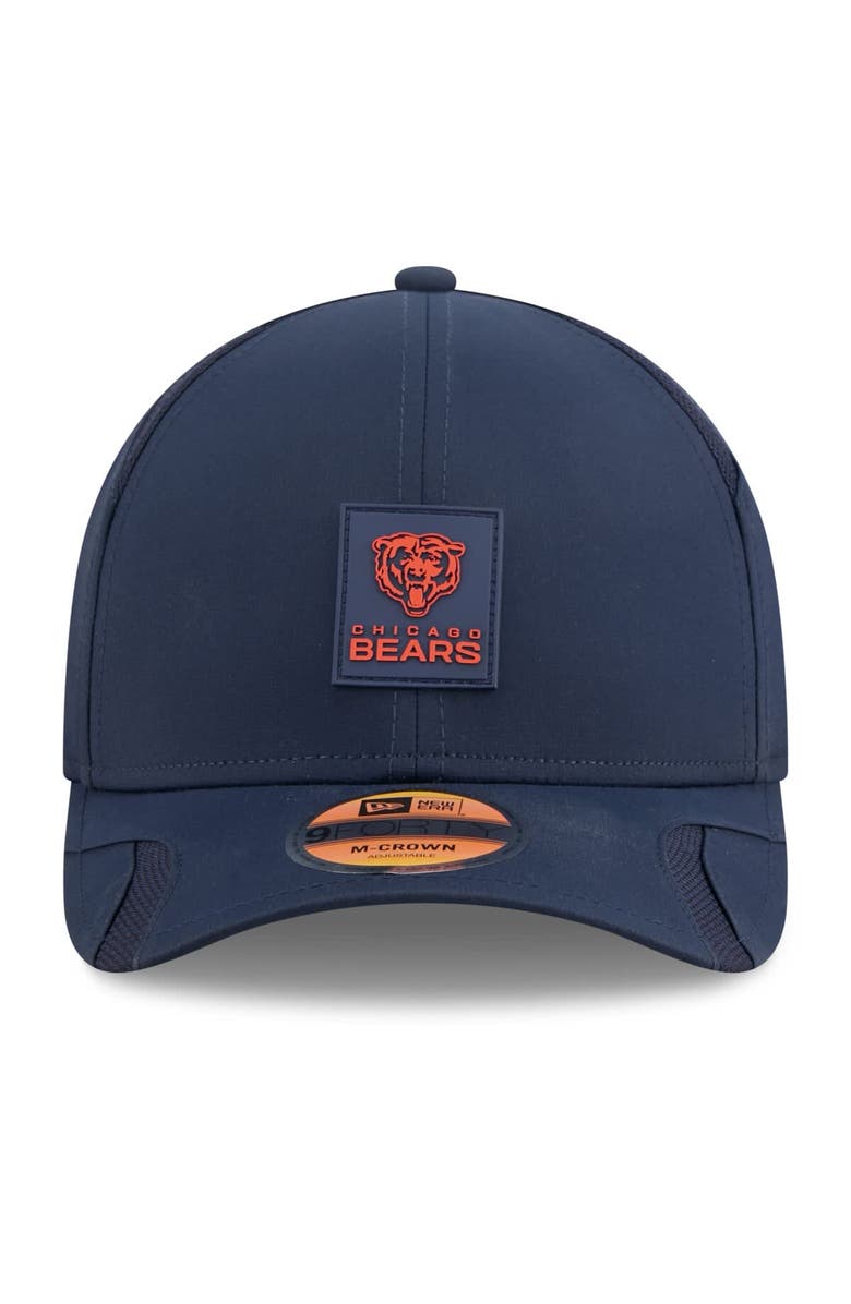 New Era Men's New Era Navy Chicago Bears 2025 Sideline M-Crown 9FORTY Adjustable Hat, Alternate, color,