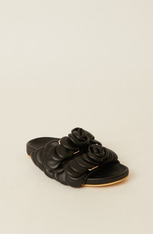 Btb Los Angeles Ayana Floral Slide In Black