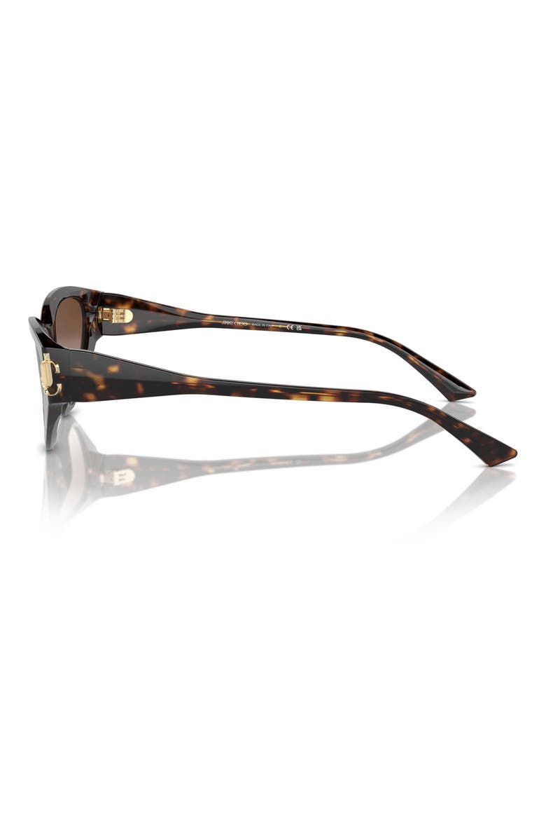 55mm Gradient Cat Eye Sunglasses, Alternate, color, HAVANA / GRADIENT BROWN