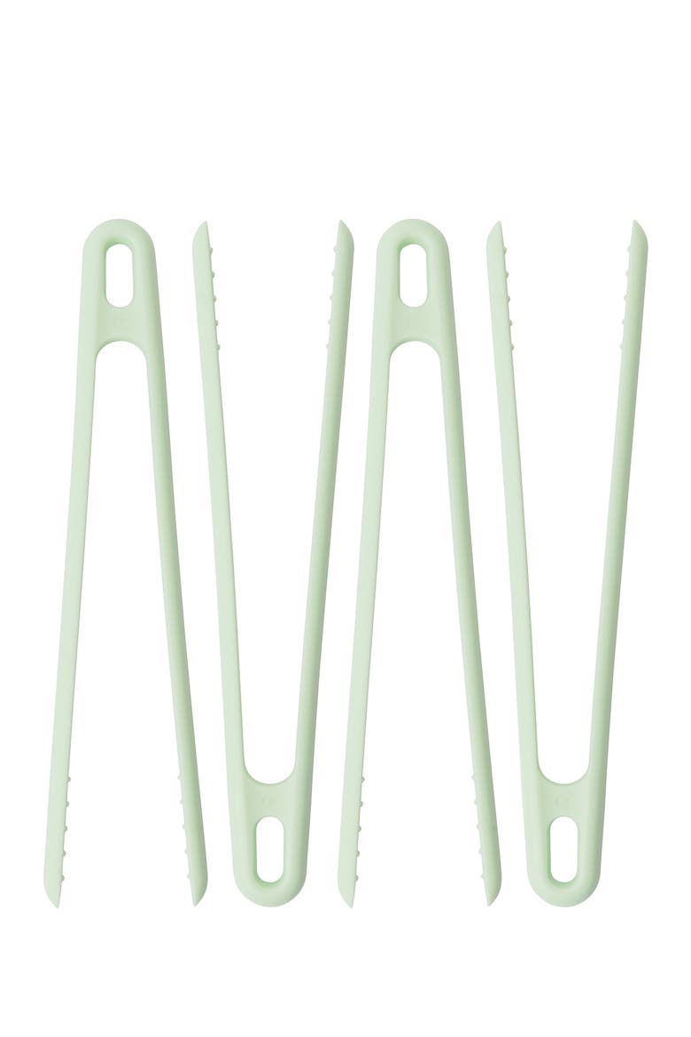 Leo Grill Tong Set - Set of 4, Main, color, GREEN