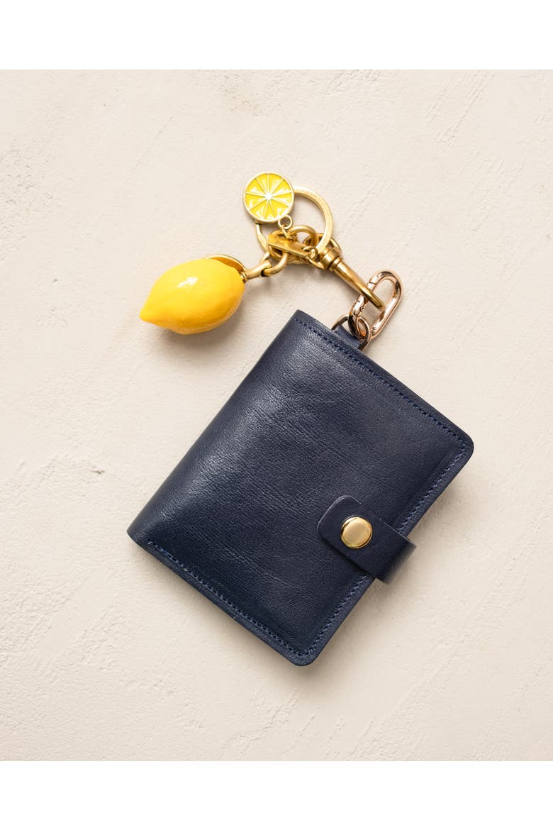 Lemon Bag Charm with Keychain, Alternate, color, Lemon Yellow