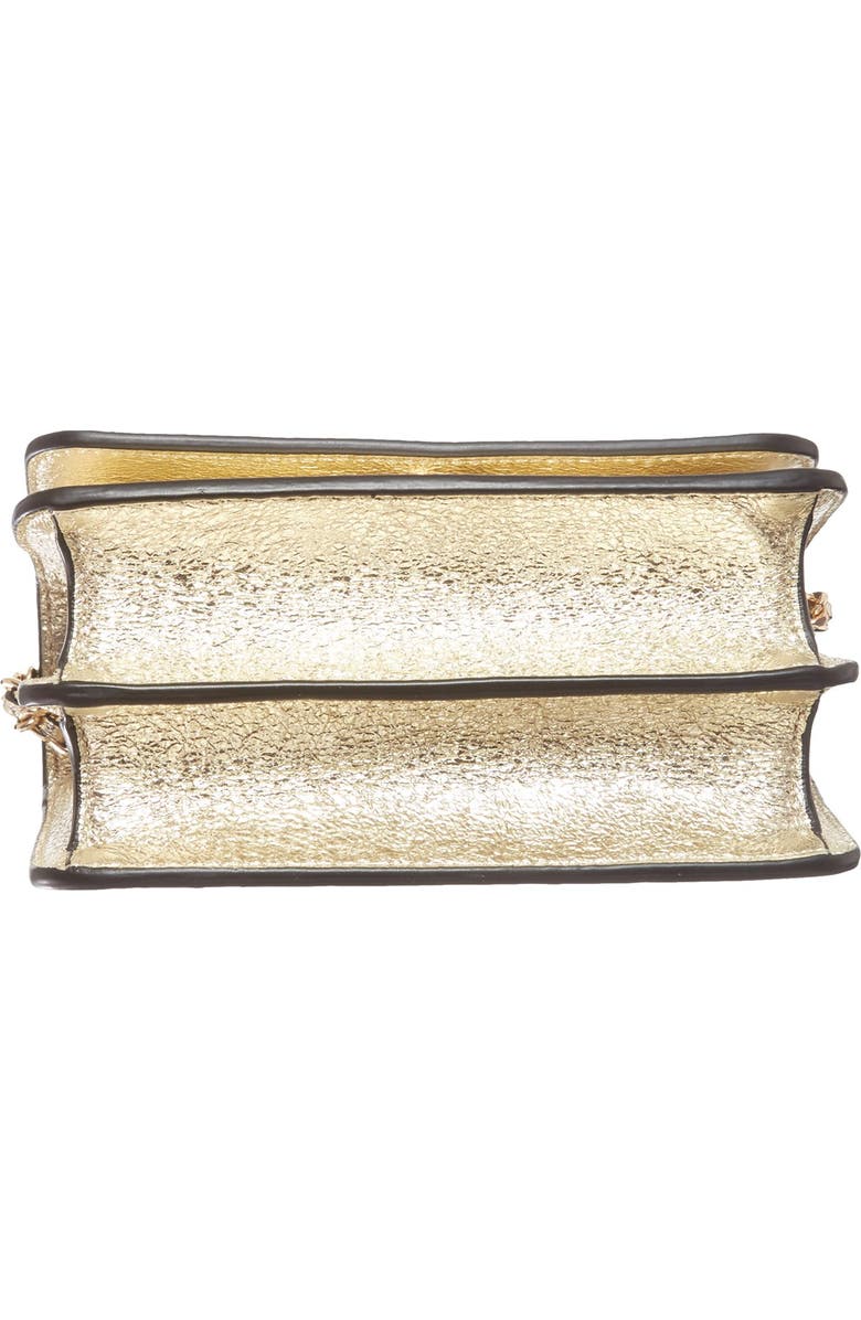 Tory Burch Metallic Leather Shoulder Bag, Alternate, color,