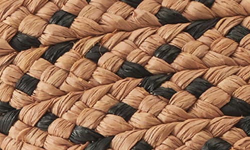 Helen Kaminski Mini Remi Braided Raffia Tote In Nougat/charcoal