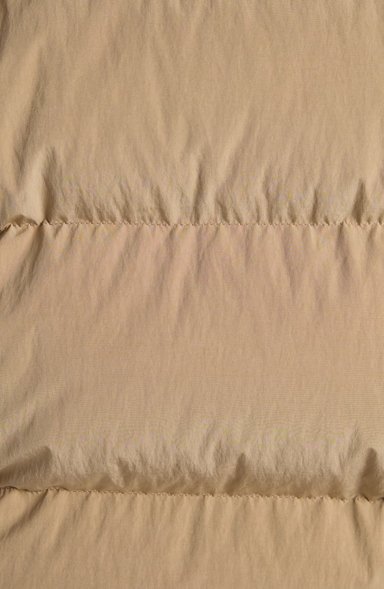 Moncler Luynes Down Jacket with Faux Fur Trim, Alternate, color, Tan