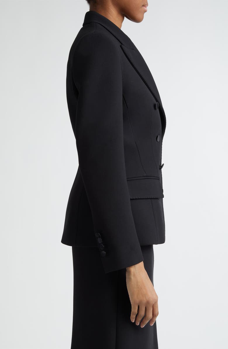 Dolce&Gabbana Turlington Double Breasted Wool Blend Blazer, Alternate, color, Nero