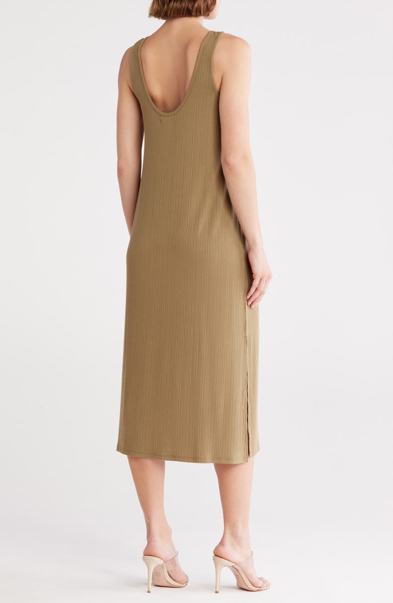NORDSTROM RACK Tranquility Rib Tank Nightgown, Alternate, color, Olive Covert