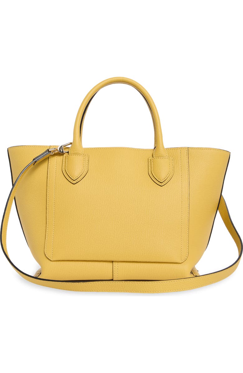 Longchamp Medium Leather Handbag, Alternate, color, Yellow