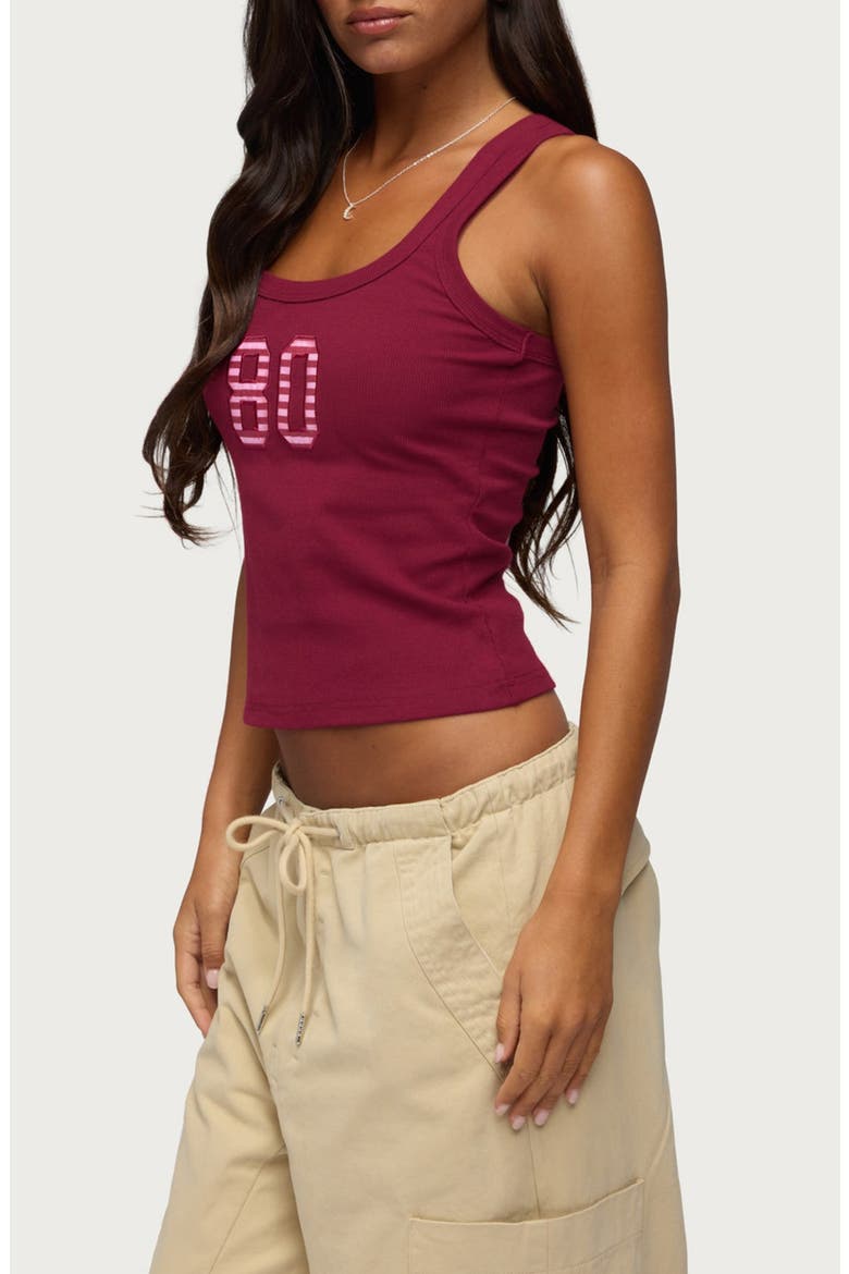 80 Stripe Rib Tank, Alternate, color, BURGUNDY