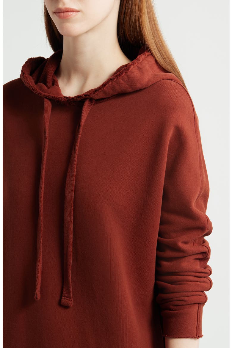 James Long Sleeve Hooded Cape Dress, Alternate, color, REDWOOD
