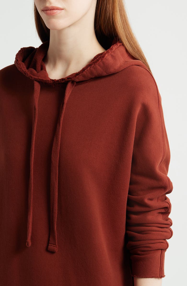 Frank & Eileen James Long Sleeve Hooded Cape Dress, Alternate, color, Redwood