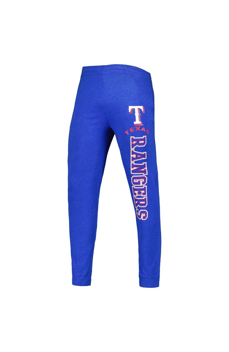 CONCEPTS SPORT Men's Concepts Sport Heather Royal/Heather Charcoal Texas Rangers Meter Hoodie & Joggers Set, Alternate, color, Heather Royal