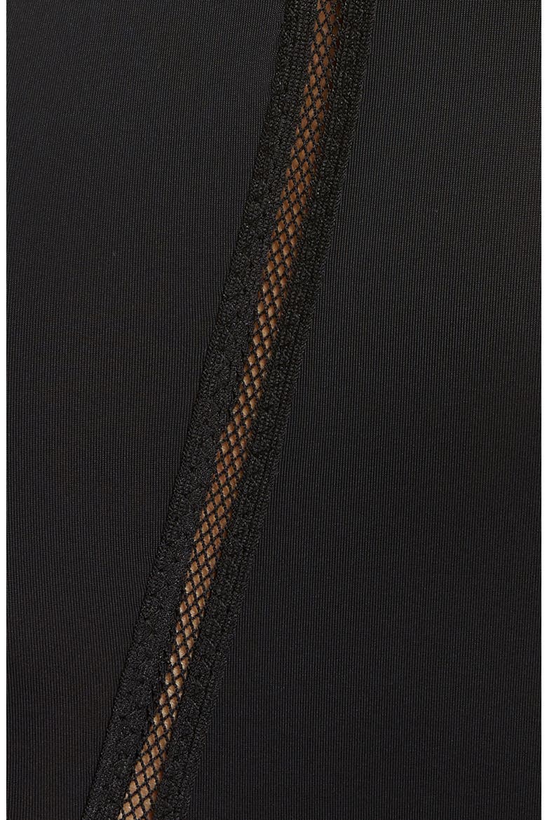 Along the Lines Garter Strap Teddy, Alternate, color, BLACK
