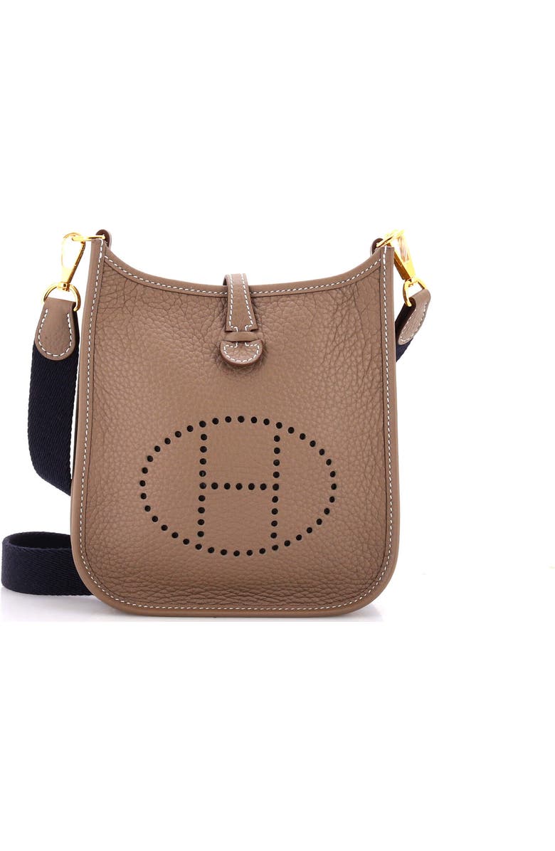 Pre-Owned Hermes Evelyne Bag Gen III Clemence TPM, Main, color, Etoupe