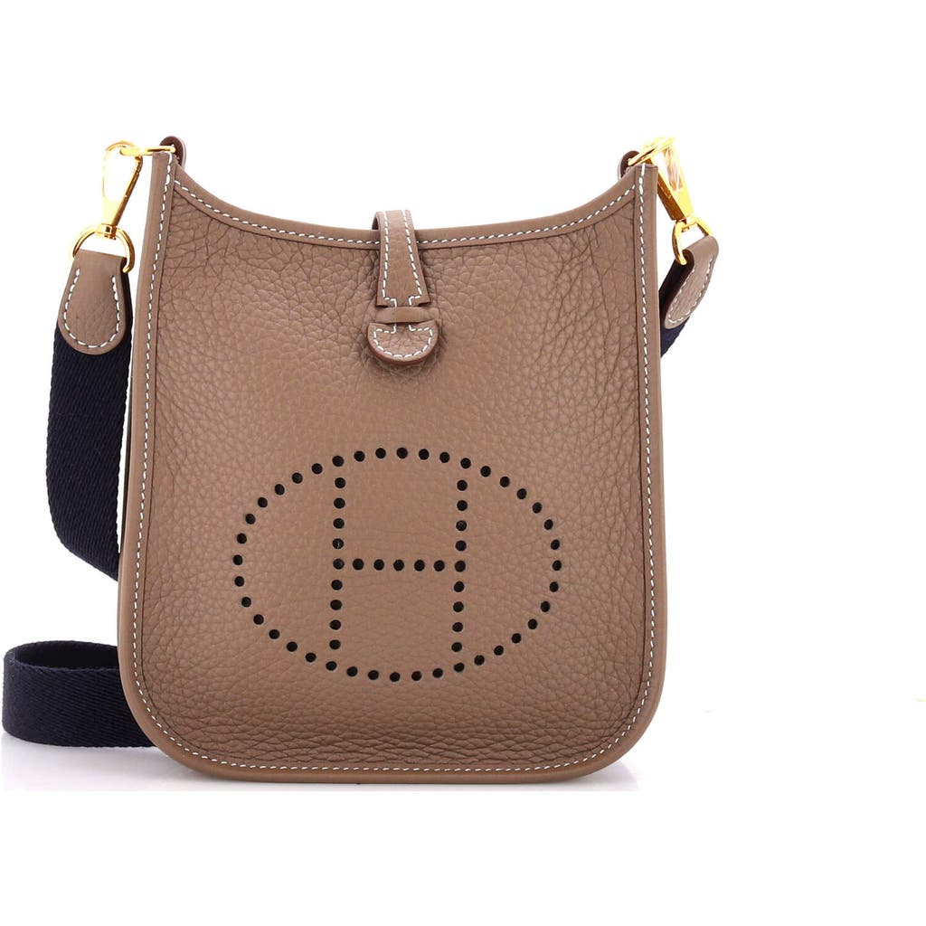 Pre-owned Hermes Hermes Evelyne Bag Gen Iii Clemence Tpm In Brown