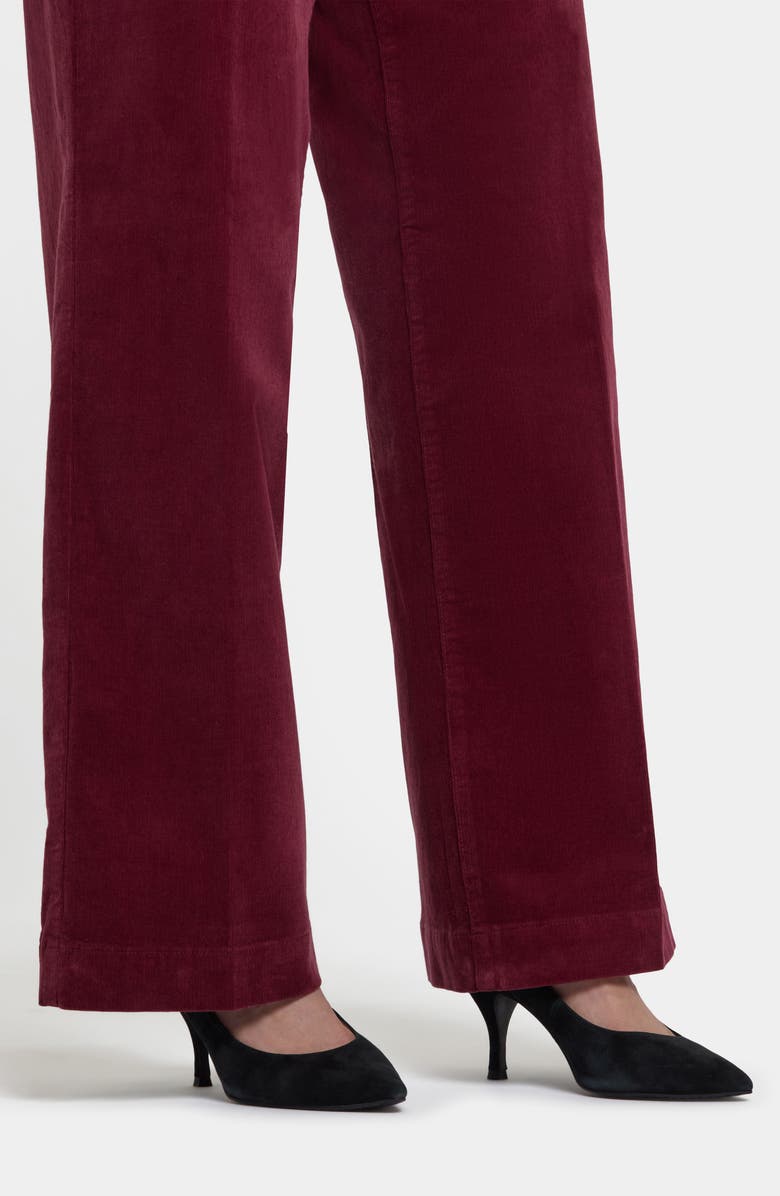 NYDJ Teresa Wide Leg Corduroy Pants, Alternate, color, Sienna Red