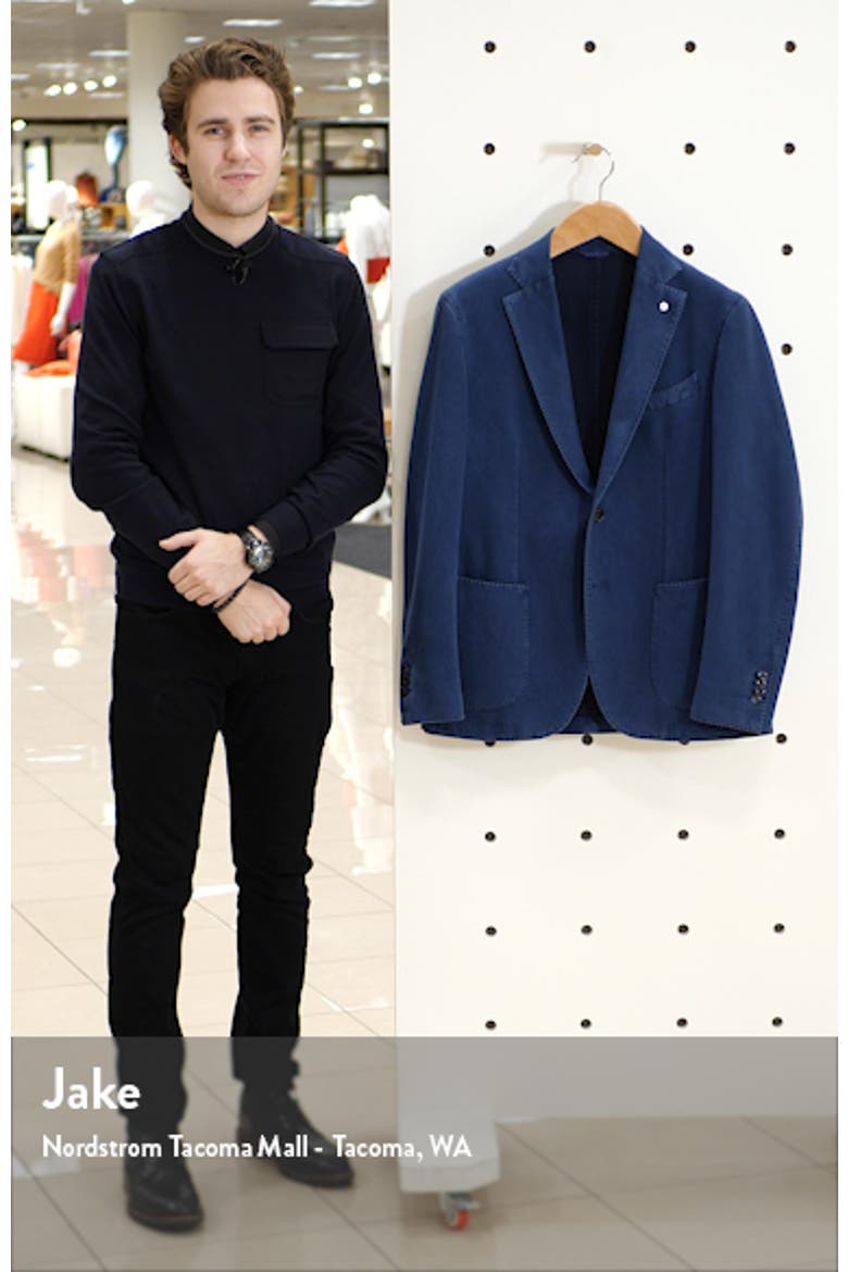 Trim Fit Solid Cotton Sport Coat video