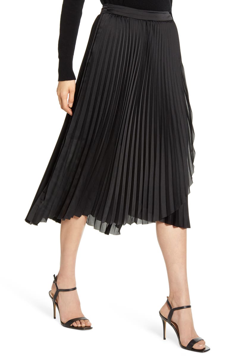 Chelsea28 Pleat Midi Skirt, Alternate, color, 