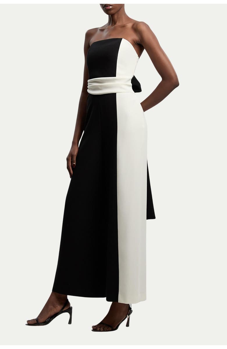 Karen Millen Soft Tailored Bandeau Jumpsuit, Alternate, color, Mono