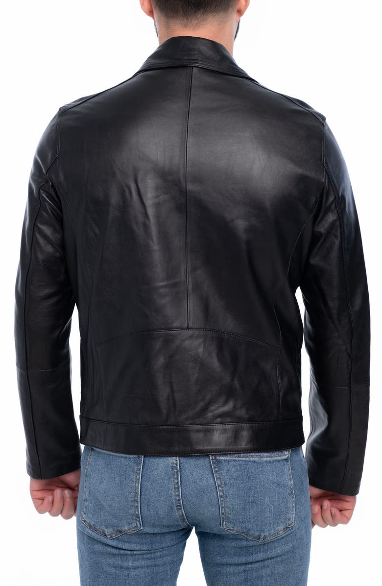 VELLAPAIS Winston Leather Jacket, Alternate, color, Black