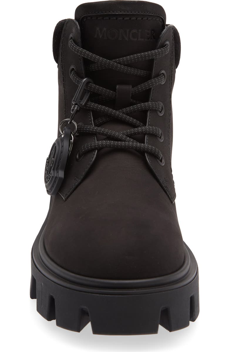 Moncler Peak City Nubuck & Suede Ankle Boot, Alternate, color, Black