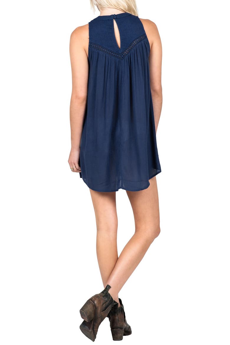 'Peaceazy' Tank Dress, Alternate, color, NAVY BLUE