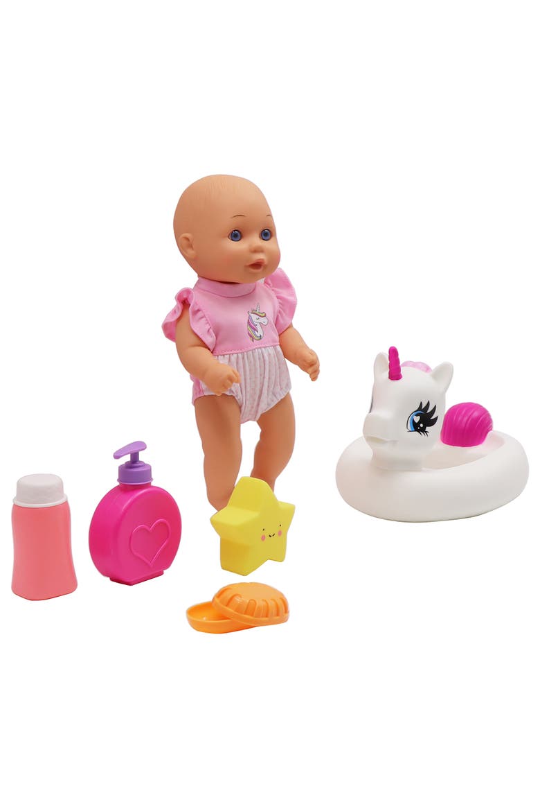 Water Baby Doll in Unicorn Floater with Accessories, Alternate, color, Multicolored