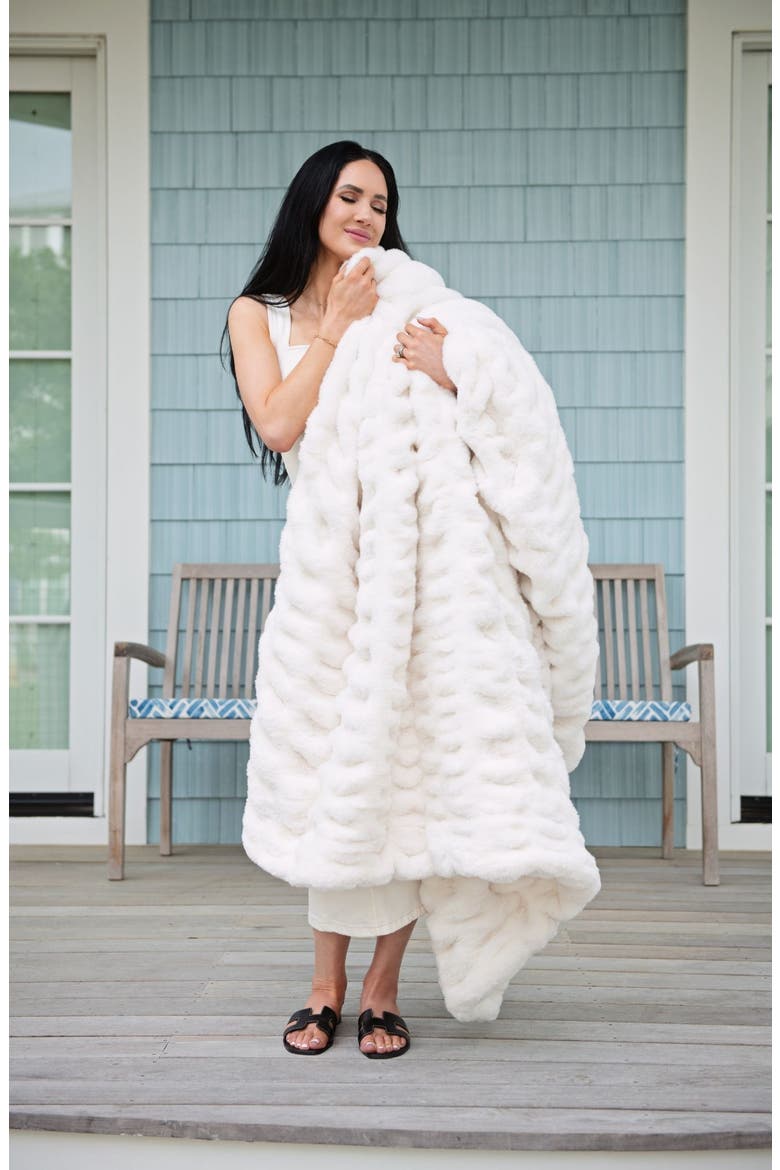 Hugs Cream Blanket, Alternate, color, Cream