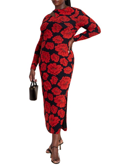 Shoulder Detail Mesh Dress (Plus Available)