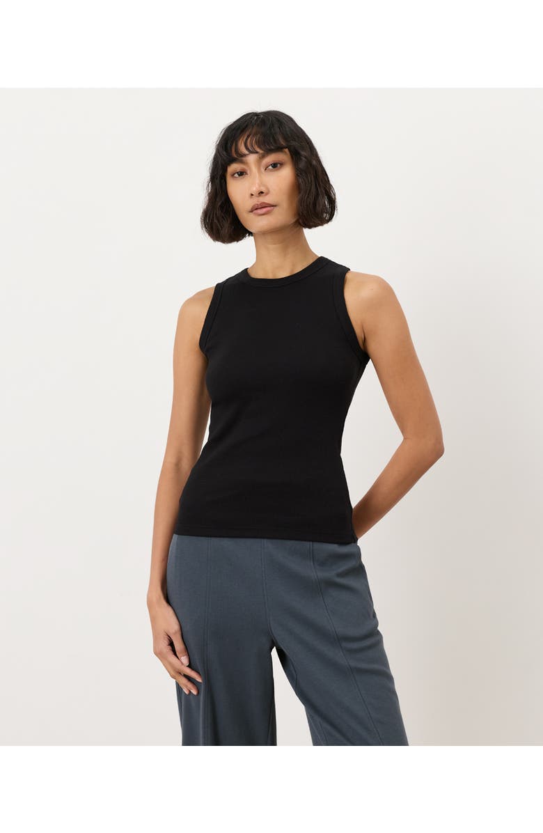 Pact Perfect Rib Layering Tank Made With Organic Cotton, Main, color, Black