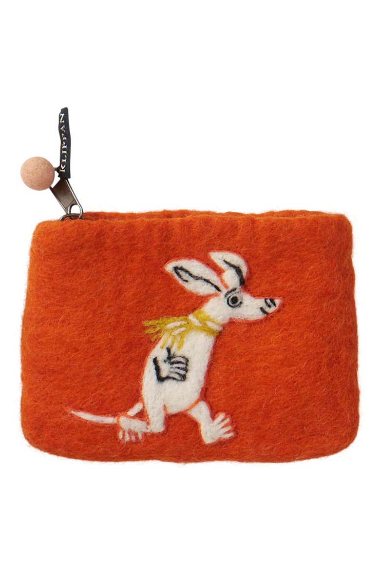 Kids' Sniff Handmade Wool Purse, Main, color, ORANGE