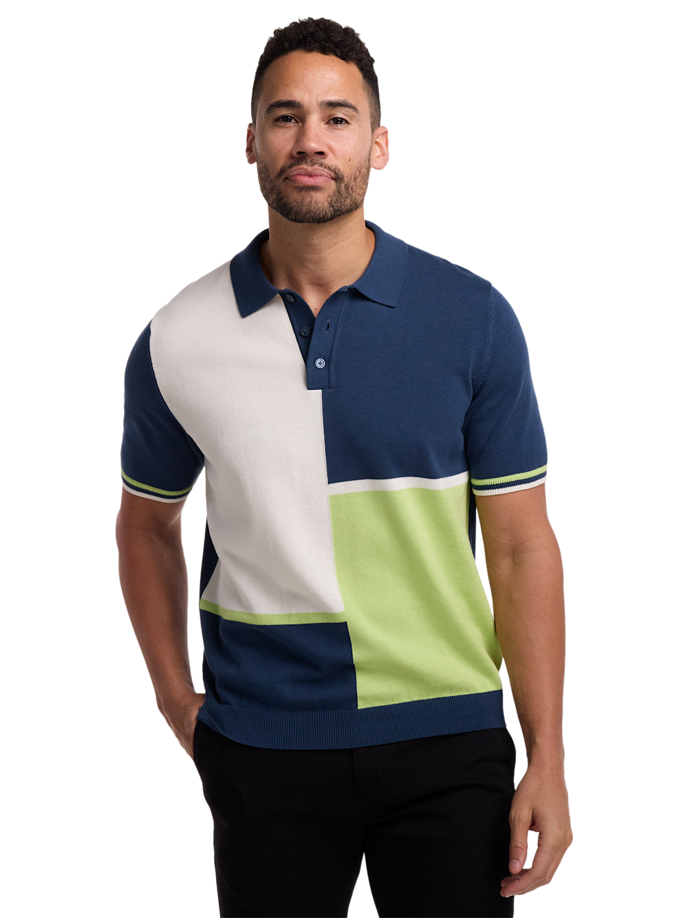 Cotton Three Button Polo Short Sleeve - image 4