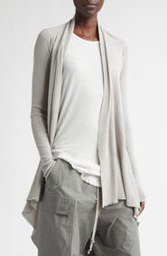 Rick Owens Open Front Virgin Wool Cardigan