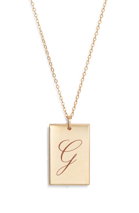 Stella Initial Pendant Necklace