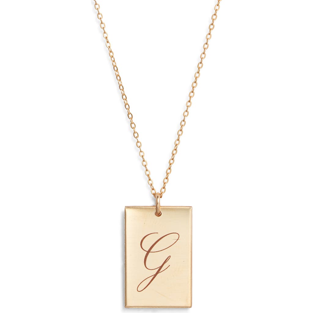 Set & Stones Stella Initial Pendant Necklace In Gold/g