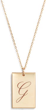 Set & Stones Stella Initial Pendant Necklace