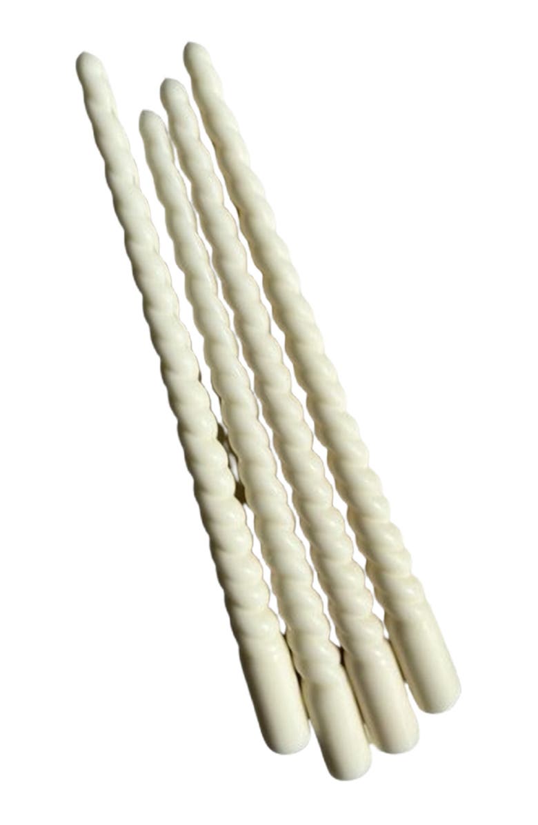 Aaram Luxe Spiral Taper Candles - Set of 2, Main, color, Natural