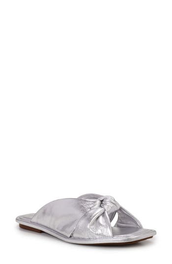 Vince Camuto Irini Slide Sandal In Silver