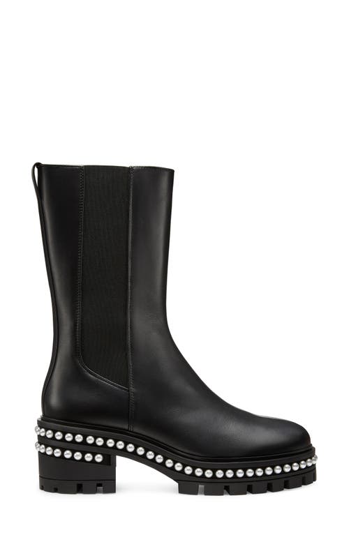 Stuart Weitzman Soho Pearly Chelsea Boots In Black