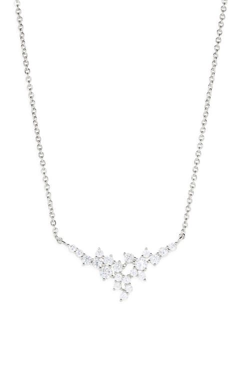 Cluster CZ Necklace