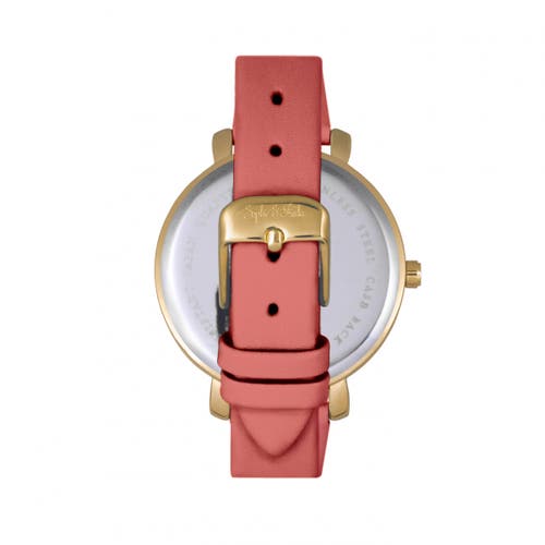 Sophie And Freda Sophie & Freda Key West Leather-band Watch W/swarovski Crystals